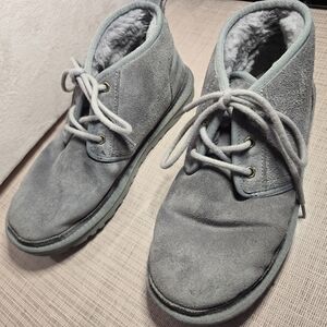 UGG Men's Chukka Boots in Light Gray Suede
